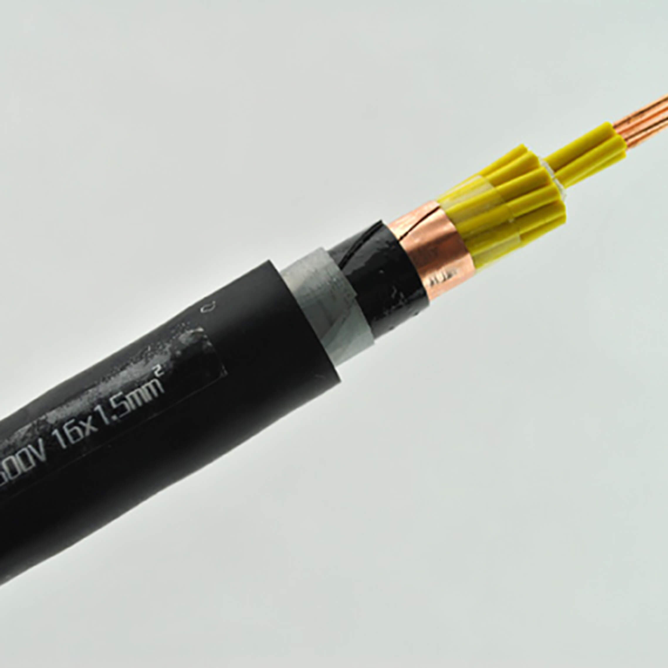 Высококачественная медная лента с двойным экраном, бронированный кабель управления, сигнальные провода для электроники, 16-жильный кабель 1,0 м2, 1,5 мм2, 16awg, KVVP2, контрольный кабель