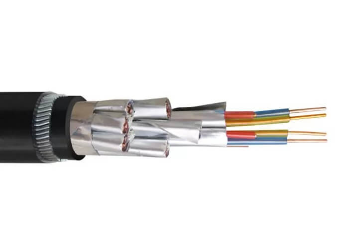 300/500 В, 12x2x2,5 мм2, многопарный стальной провод SWA, бронированный медный провод ISOS, экранированный, 14awg, индивидуальный и общий экранированный, 12 пар, измерительный кабель