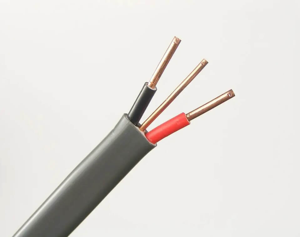 300/500 В медный электрический двойной и заземляющий плоский электрический кабель 1,0 мм 1,5 мм 2,5 мм 4 мм 6 мм 2-жильный 6242Y 6241Y 6243Y BS 6004 Кабель заземления